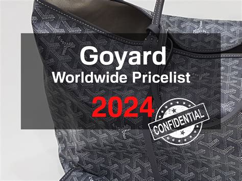 how much is goyard in europe|goyard price list 2024.